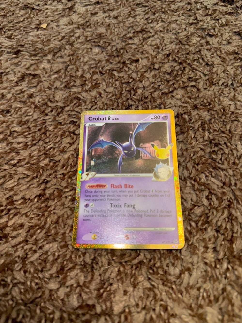 Pokemon Crobat 30th Anniversary Celebrations 47/137 Hidden Rare Card
